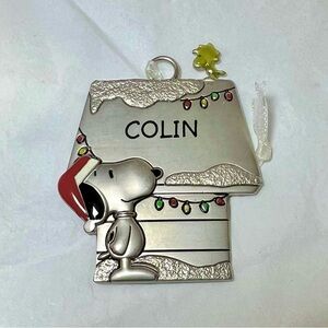 COLIN Snoopy and Woodstock Hallmark Ornament